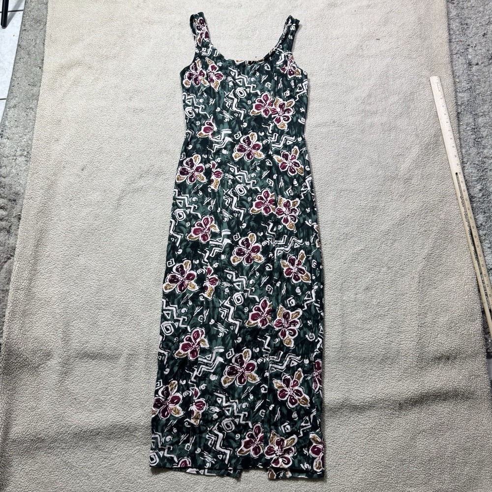 Rampage Dress Womens 7‎ Midi Sleeveless Floral Vintage Y2K Leg Slit Pencil Rayon